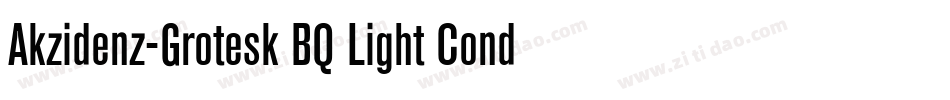 Akzidenz-Grotesk BQ Light Conde字体转换